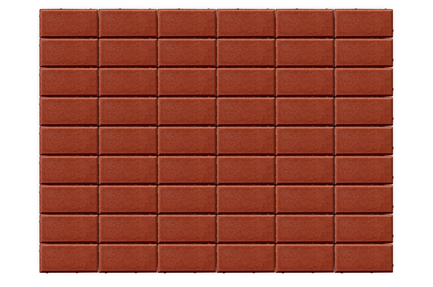 Тротуарная плитка BRAER II «Прямоугольник» КРАСНЫЙ