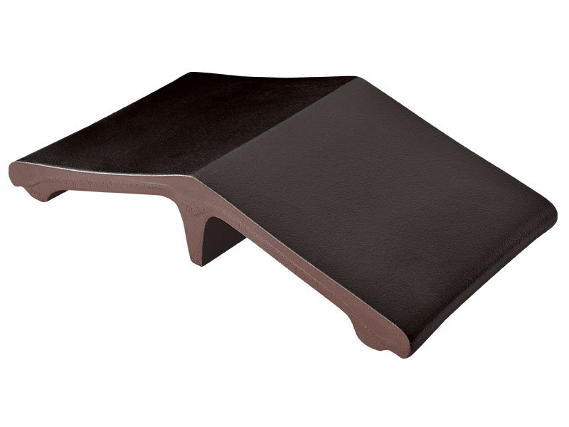 Добор для колпака на забор King Klinker 18 Вулканический черный, 445x250x90 мм