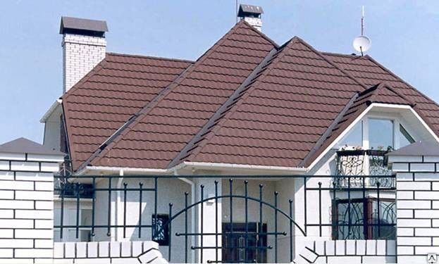 Композитная черепица, Luxard, коллекция Luxard Roman, бордо